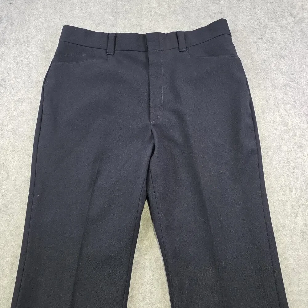 Vintage 70s Levis Panatela Pants Mens 34x30‎ Blue Dress Flat Front Straight Leg